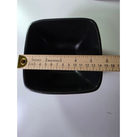 HOME TRENDS Taupe Tan Brown Rave Square Soup Cereal Bowls Set of 2 - Picture 5 of 8